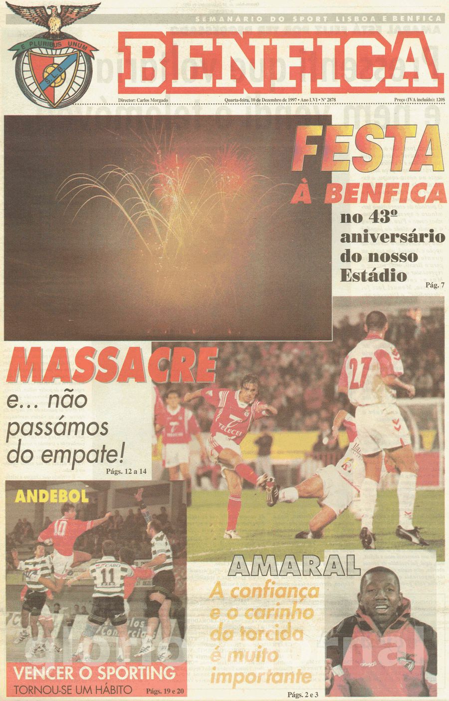 jornal o benfica 2878 1997-12-10